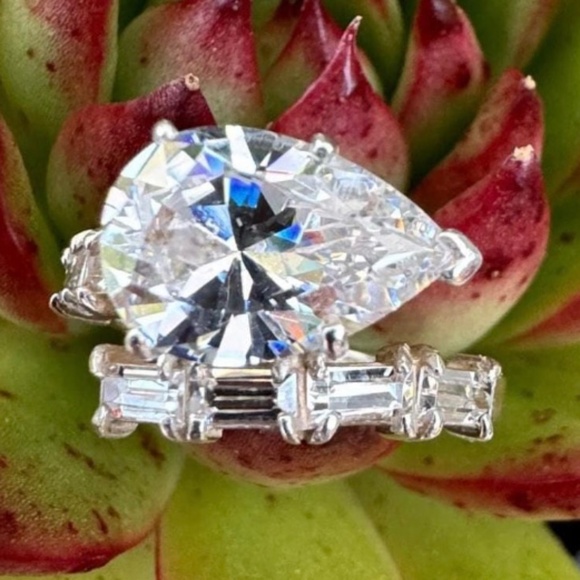 Sterling Silver, CZ, ESPO, Joseph Esposito, Ring Size 5 3/4, 4 Grams - Picture 2 of 10